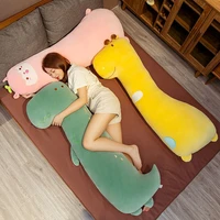 removable and washable dinosaur long strip pillow plush toy doll hugging bed with legs to sleep rag doll doll girl