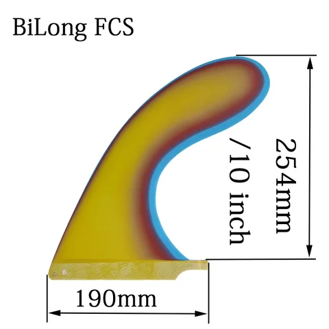 BiLong FCS Ласты для доски для серфинга Performance Glass 10-дюймовый плавник для лонгборда Sup Board Single US Box Центральный плавник для надувной доски плавник для серфинга