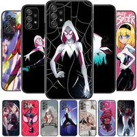 spider woman girl phone case hull for samsung galaxy a70 a50 a51 a71 a52 a40 a30 a31 a90 a20e 5g a20s black shell art cell cove