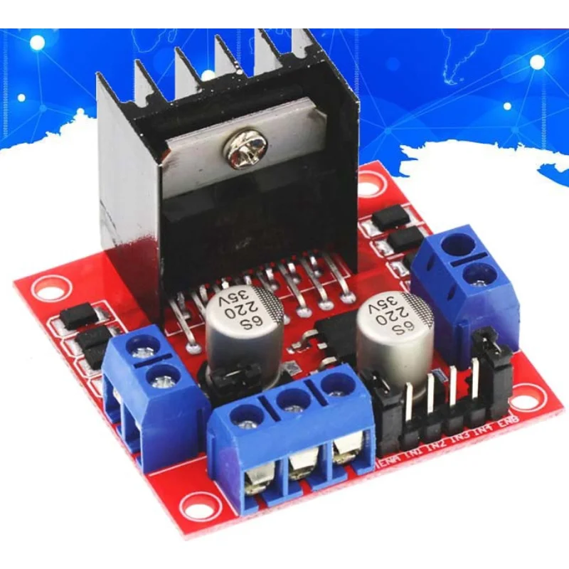 

L298N driver board module L298 stepper motor smart car robot breadboard peltier High Power