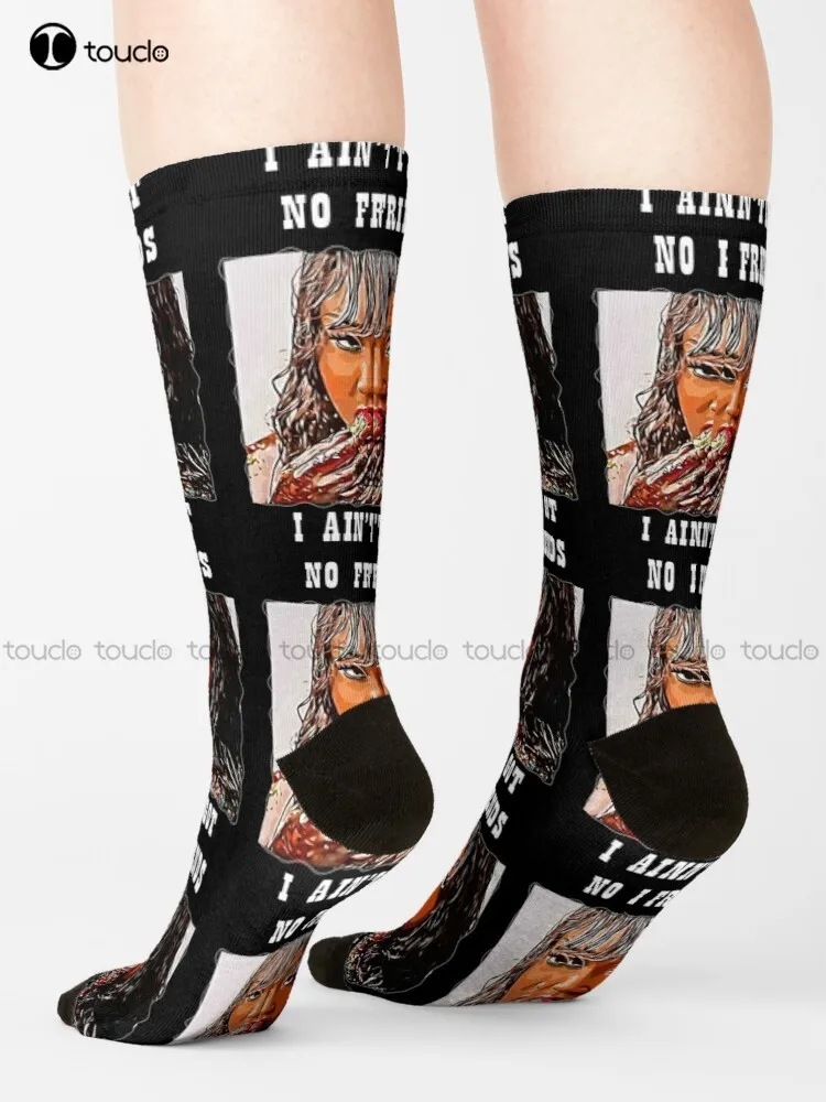 

Cupcakke I Ain;T Got No Friends Socks Mens Black Socks High Quality Cute Elegant Lovely Kawaii Cartoon Sweet Harajuku Cotton Art