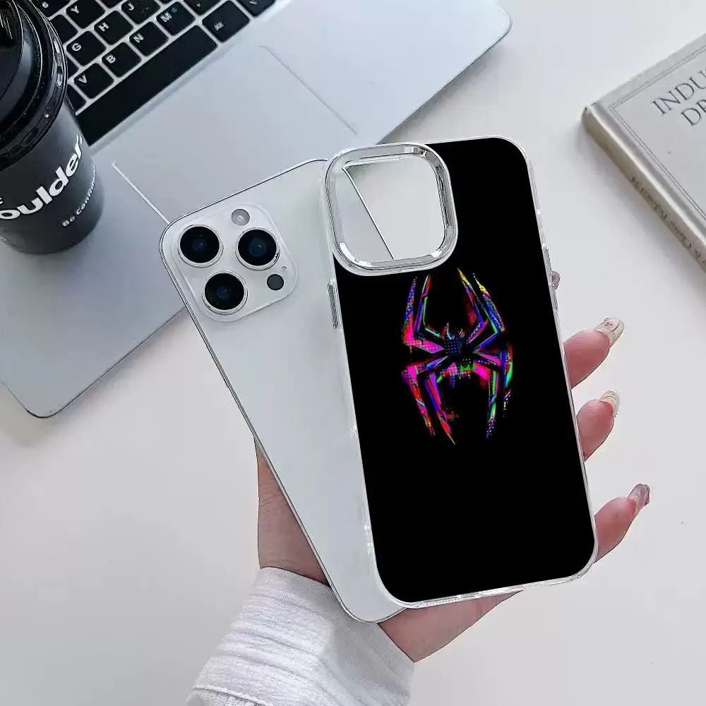 Чехол для телефона S-Spider Man для iPhone 17 Air 16 15 14 Plus 13 12 11 Pro Max 16e, противоударный, прозрачный, HD, с защитной задней крышкой (art.: 3920dcb245ed7) - 3920dcb245ed7