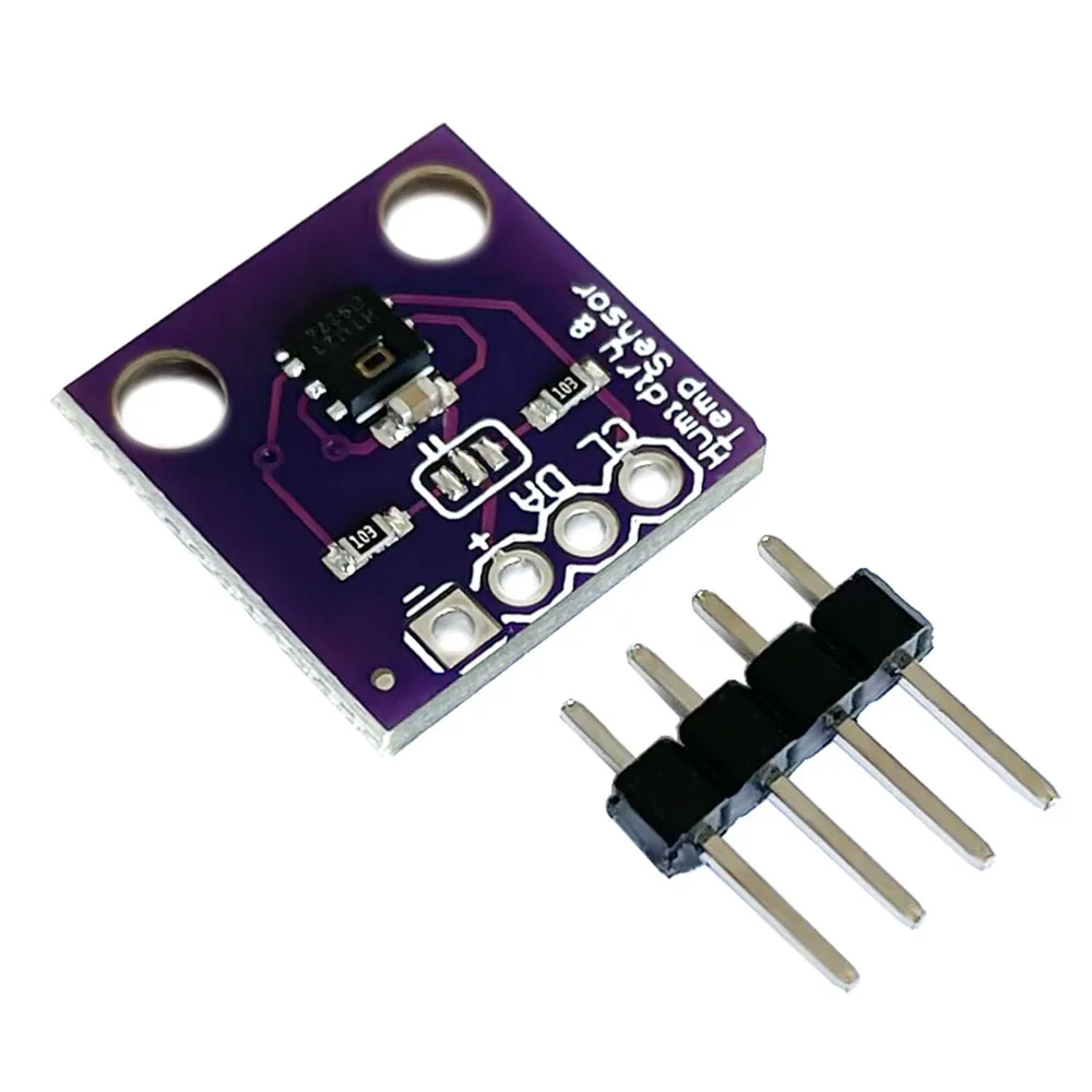 

Модуль датчика температуры и влажности IIC I2C GY-213 SHT20 HDC1080, плата преобразователей прерывателей 2.7uW 1,5 в 3,6 В