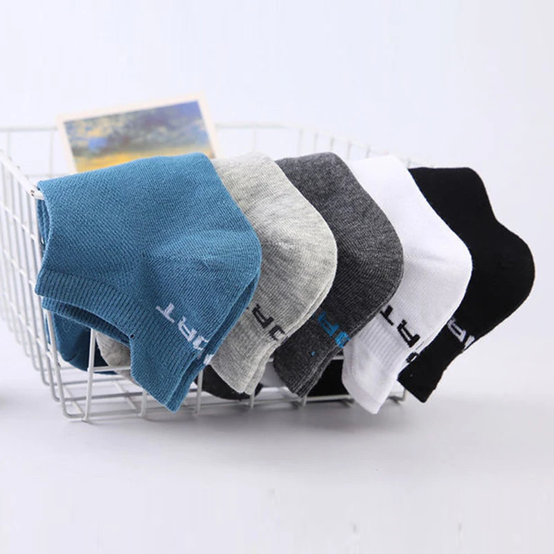 10Pairs High Quality Men Ankle Socks Breathable Cotton Sports Socks Mesh Casual Basketball Athletic Thin Summer Socks Size 38-45