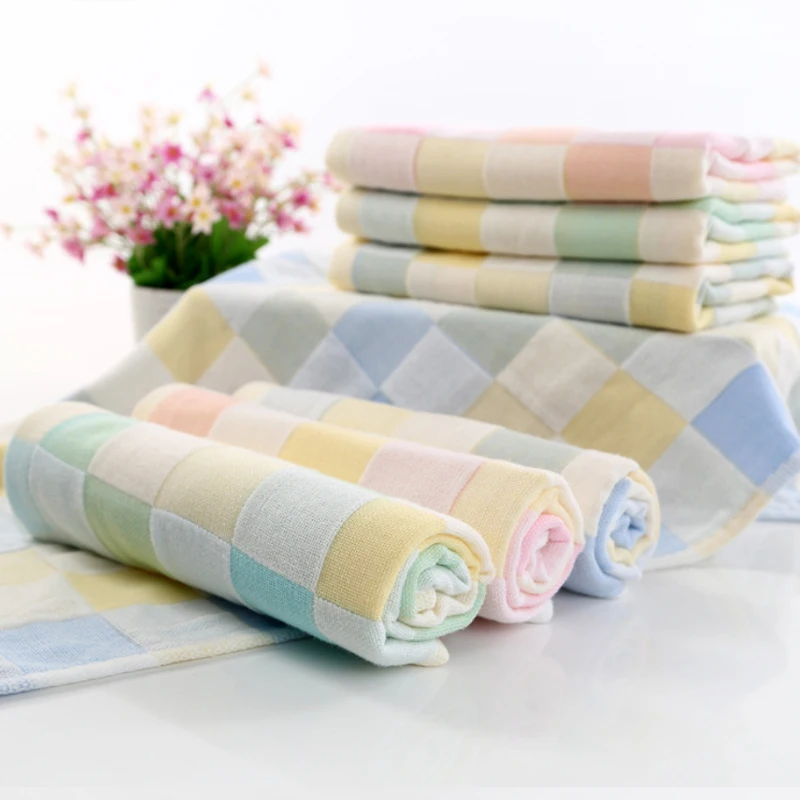 

10 Pcs Towels Cotton Soft Baby Face Towel Handkerchief Absorbent Gauze Kindergarten Hand Towels Quick Drying Towel for Kitchen