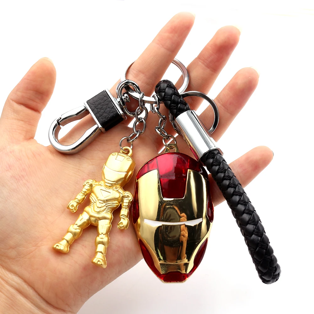 Marvel Keychain Iron Man Spider Captain America Pendant Bag Accessories Key Chain Gift | Chains