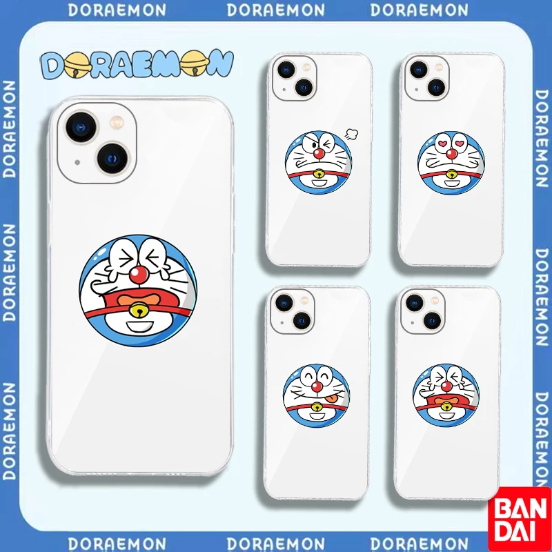 

Doraemon Cartoon Clear Phone Case For iPhone 11 13 Pro Max 7 8 6S 5S XR SE 2020 X Xs 12 Mini Soft Silicone Cover Fundas Coque