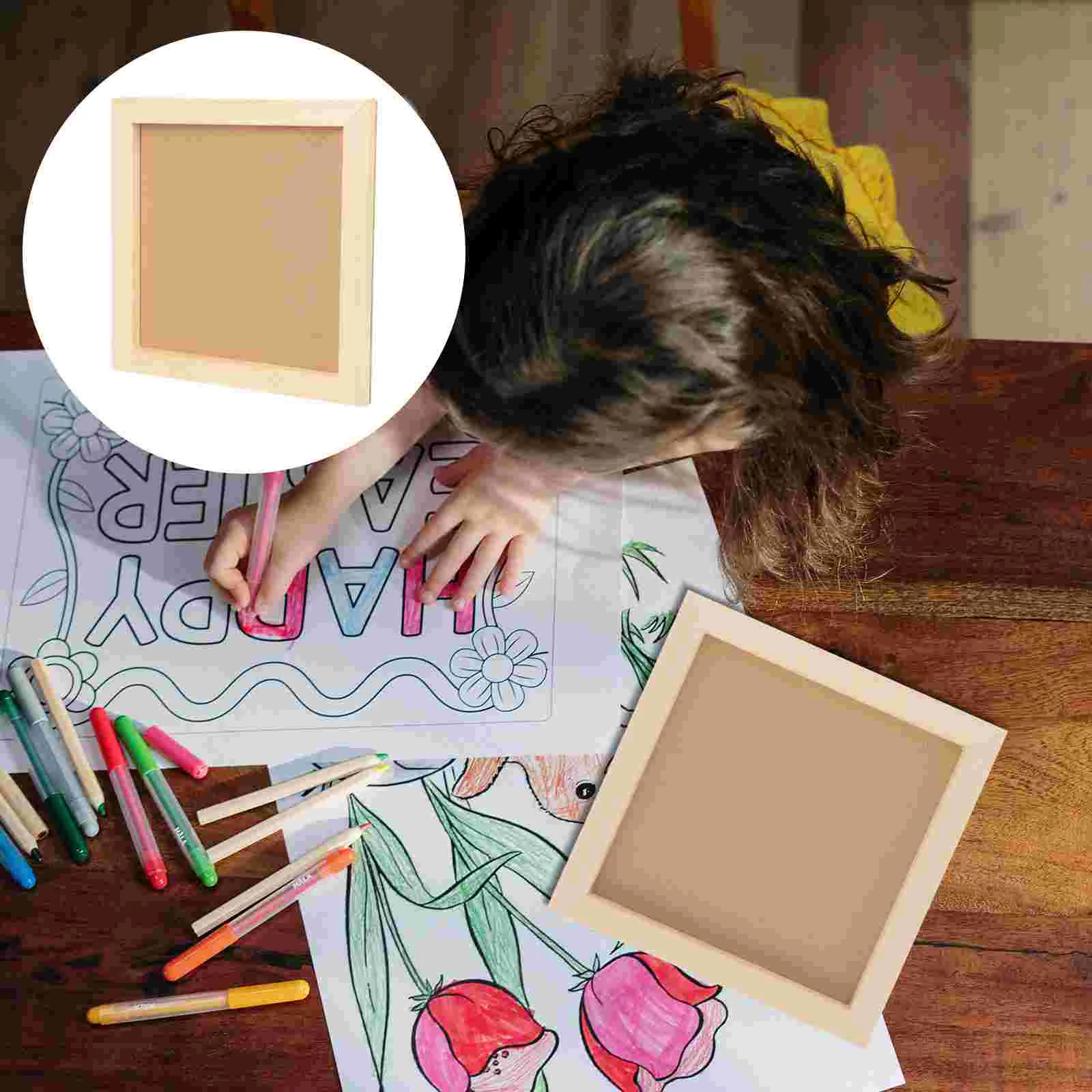 

Frame Picture Photo Unfinished Wood Diy Wooden Blank Tabletop Display