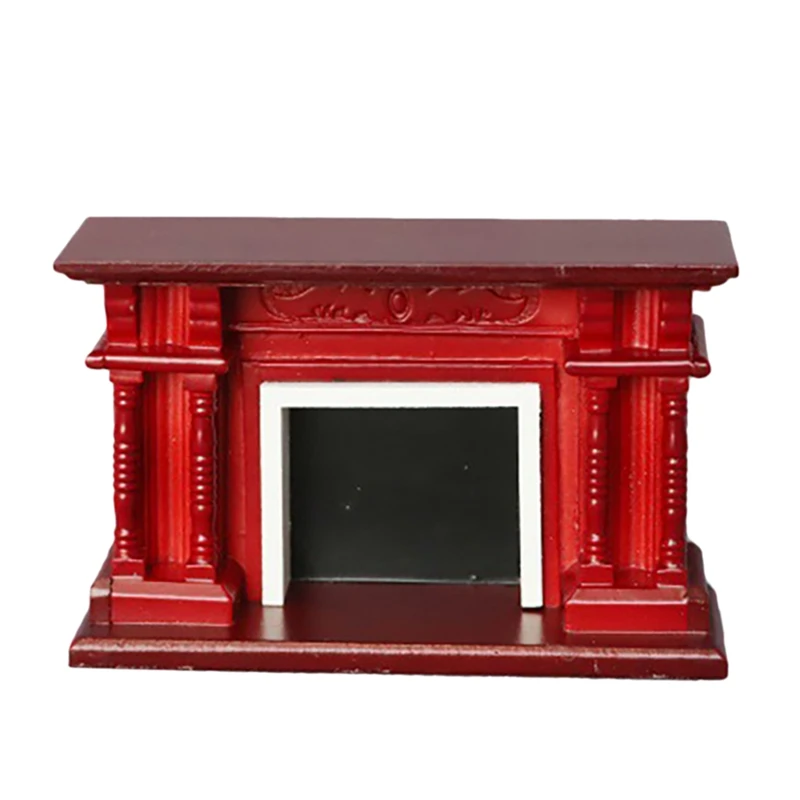 

Dollhouse Furniture,Dollhouse Decoration Furniture Wood Mini Fireplace For 1/12 Scale Doll Accessory For Kids Toy