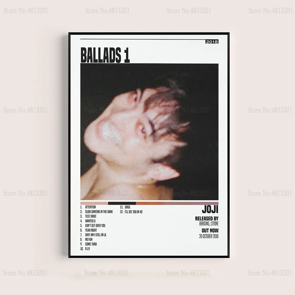 Плакаты и принты музыкальный альбом Joji Rapper Star модная живопись холст настенное