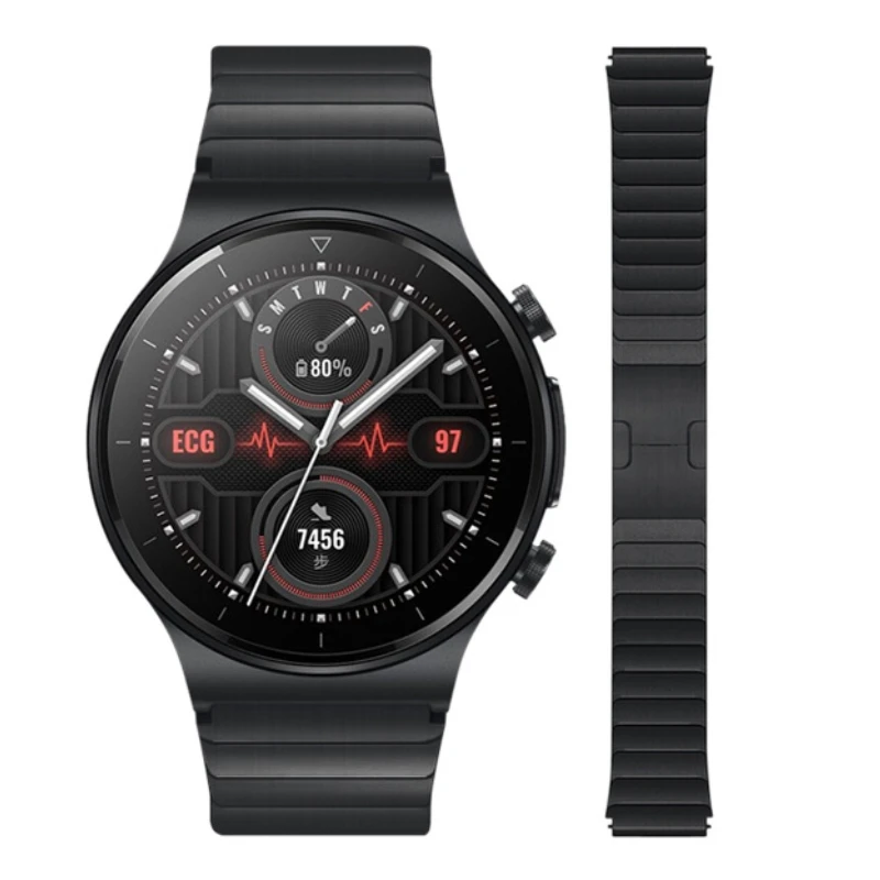 22mm Metal Strap For Huawei Watch 3/GT3 Pro Samsung Galaxy Watch 3/Gear S3 Stainless Steel Bracelet For Amazfit GTR/Stratos Band