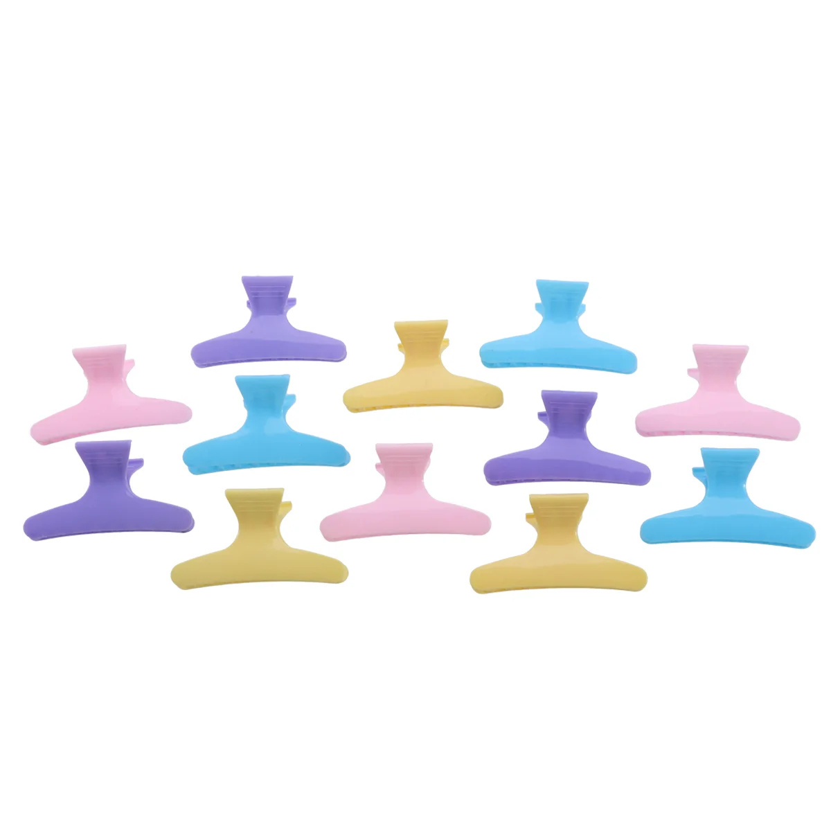 

12pcs Clip Fashion Colorful Hair Clip Hair Styling Tool Hairpin Salon Claws for Ladies