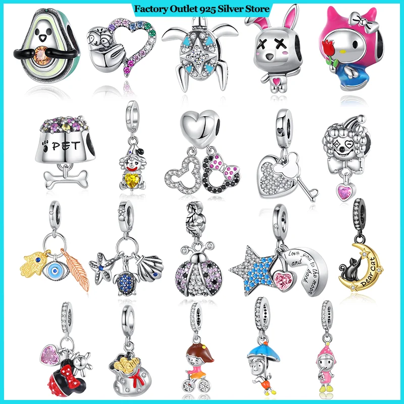 Лидер продаж подвеска для пожилых людей из серебра 925 пробы подходит браслета со