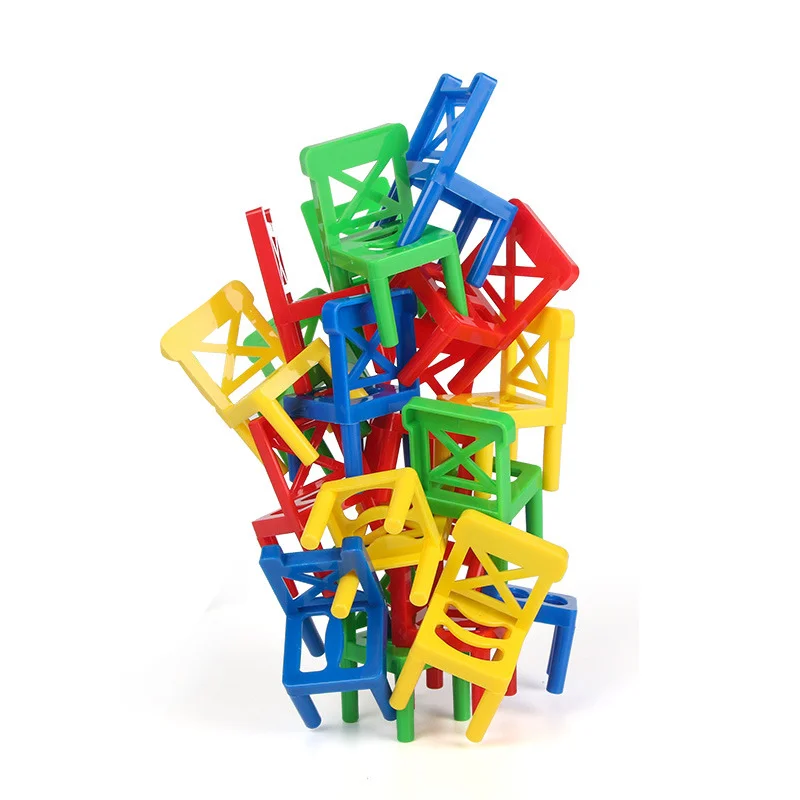 Balance Chairs Toy Kids Stacking Game Parent-child DIY Interaton Toy 18PCS/Set images - 6
