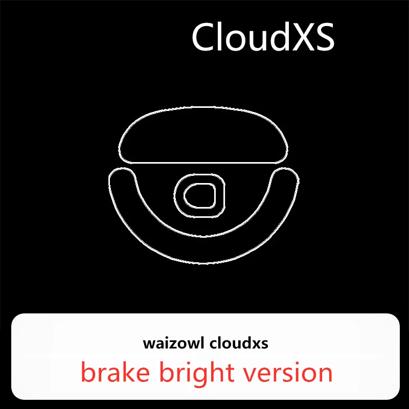 Фото 1 комплект ультразвуковых коньков для мыши для Waizowl CloudXS, глушитель скорости управления тормозом, версия ICE, ковзающие ножки для мышей, PTFE 0,75 мм №5