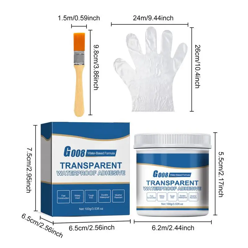 Водонепроницаемый Анти-утечки агент анти-утечки прозрачный клей