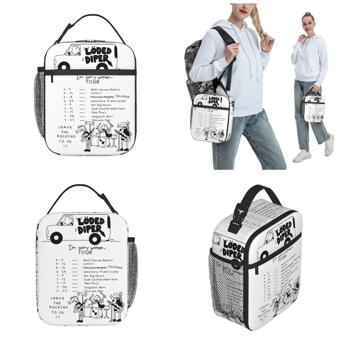 Lunch Boxes Loded Diper Tour Van Rock Band Accessories Diary of a Wimpy ...