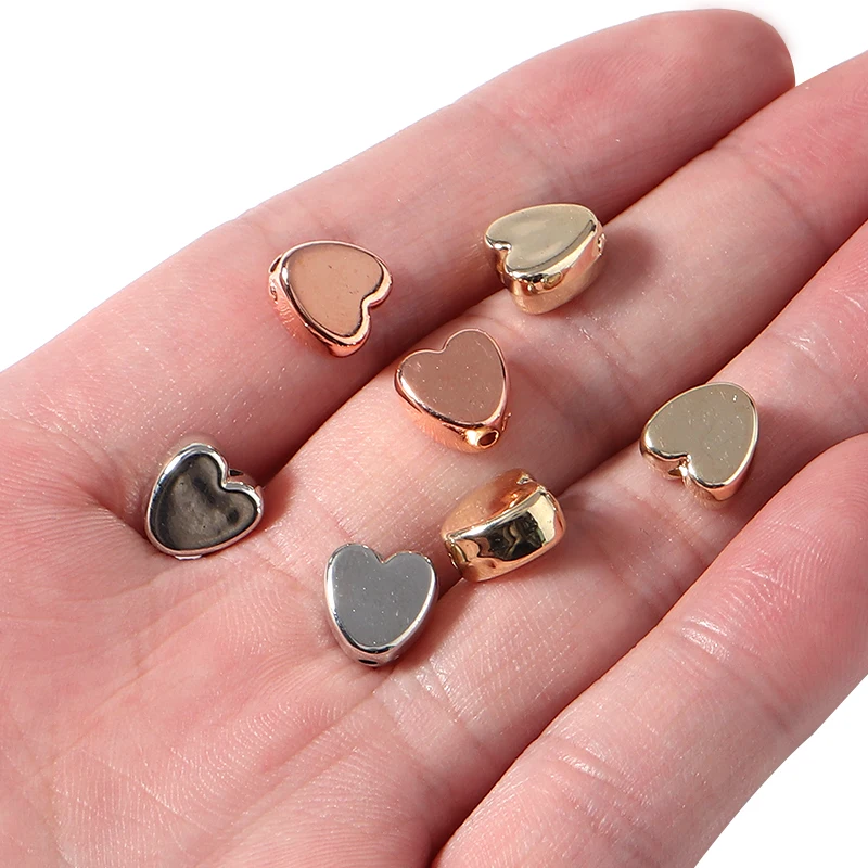 Бусины CCB в форме сердца 50 шт. 8 мм