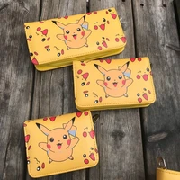 pikachu cartoon wallet male and female anime children cute wallet coin purse