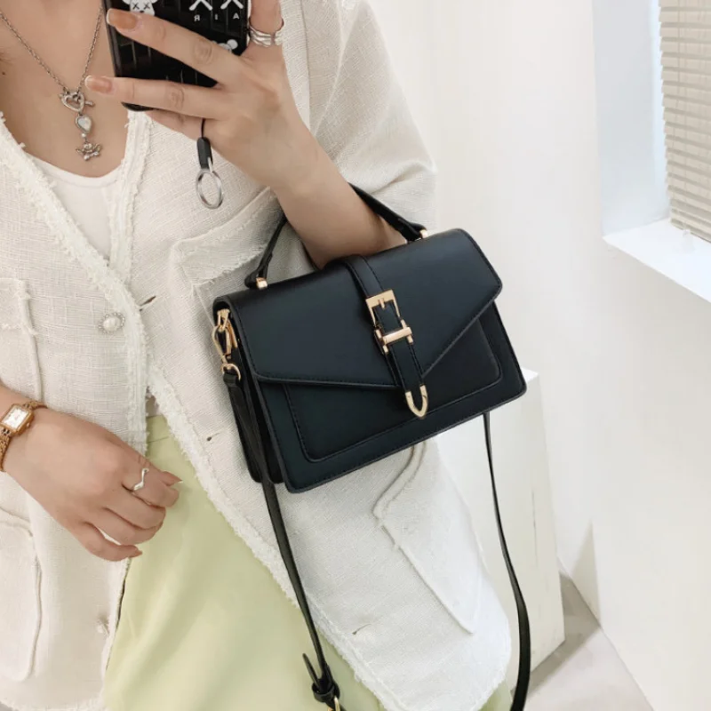 Women's Retro Fashion Handheld Crossbody Bags for Women Simple Luxury One Shoulder Small Square Underarm Bolsa Feminina Handbags