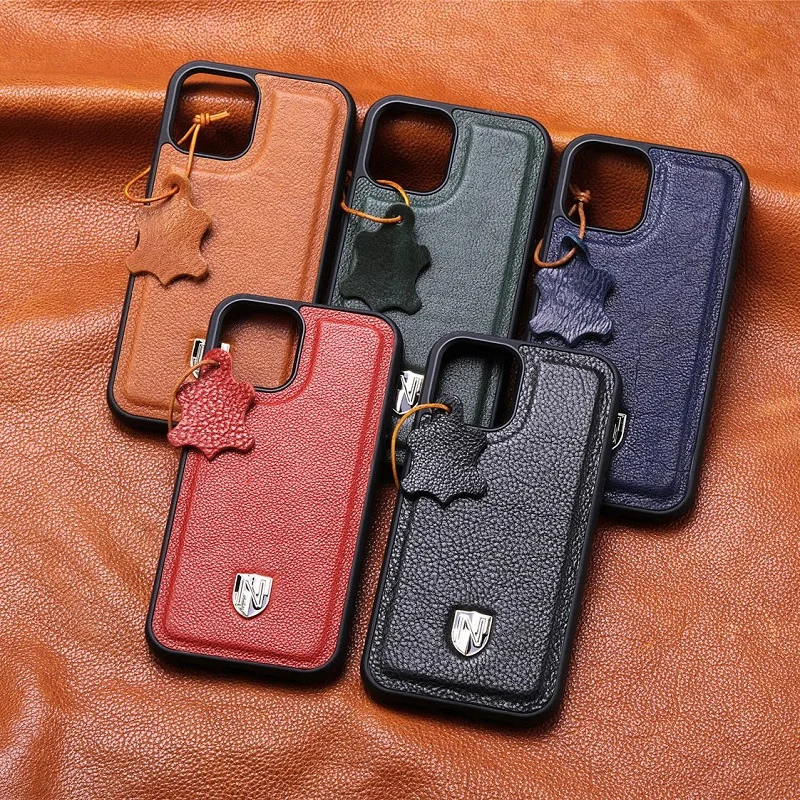 

Full Protection Back Cover For iPhone 14 13 12 11 Pro XR X Xs Max 6 7 8 Plus SE Luxury Genuine Leather Phone Case Free Shipping