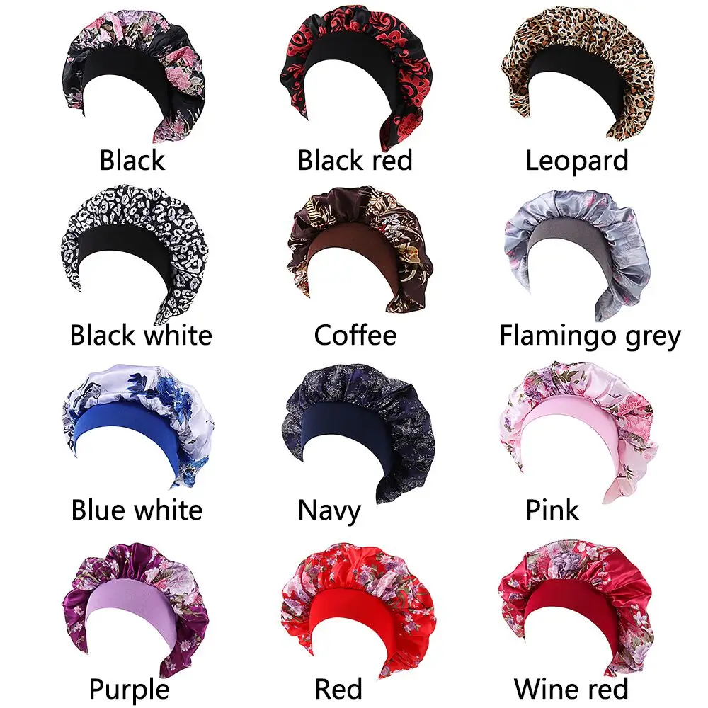 Женская Мягкая атласная кудрявая Весенняя шляпа для волос эластичная широкая