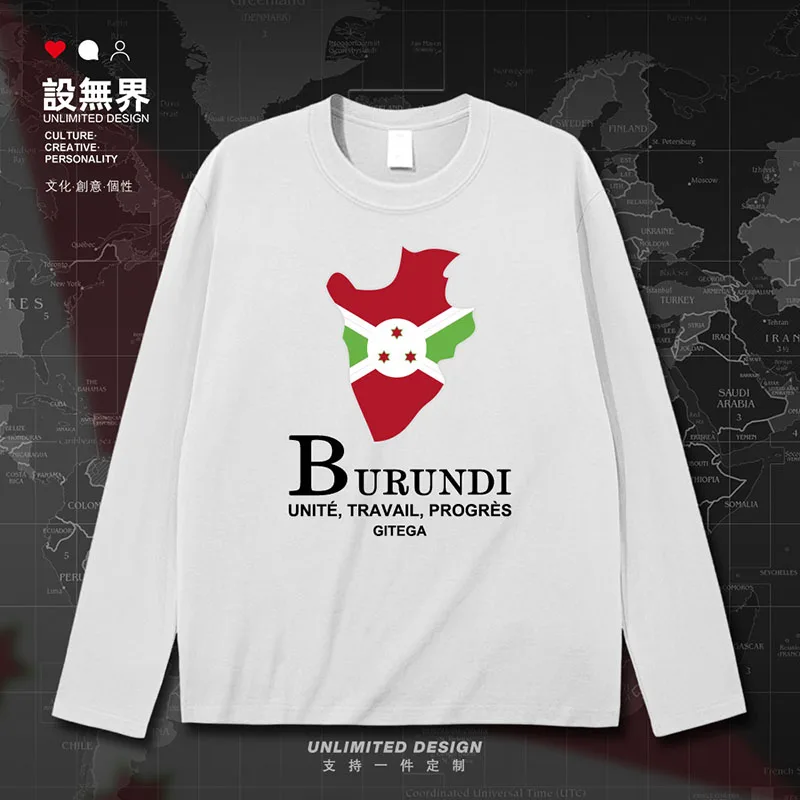 Мужская футболка Burundian BDI Map рубашки для встреч спортивный костюм с короткими