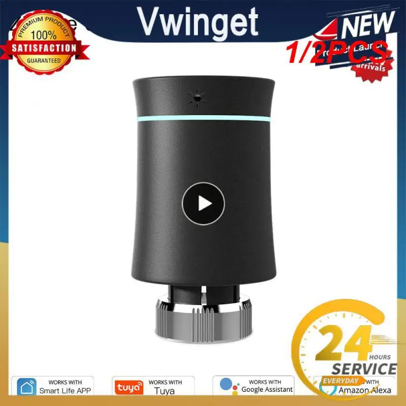 

1/2PCS ZigBee3.0 TRV Tuya Radiator Actuator Valve Smart Programmable Thermostat Temperature Heater Control Alexa home
