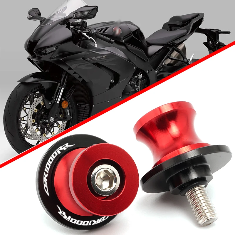 

New Fit For Honda CBR1000RR CBR 1000 RR All Years 2PCS 8MM Motorcycle Swing Arm Sliders Spools CNC Swing Arm Stand Screw Paddock