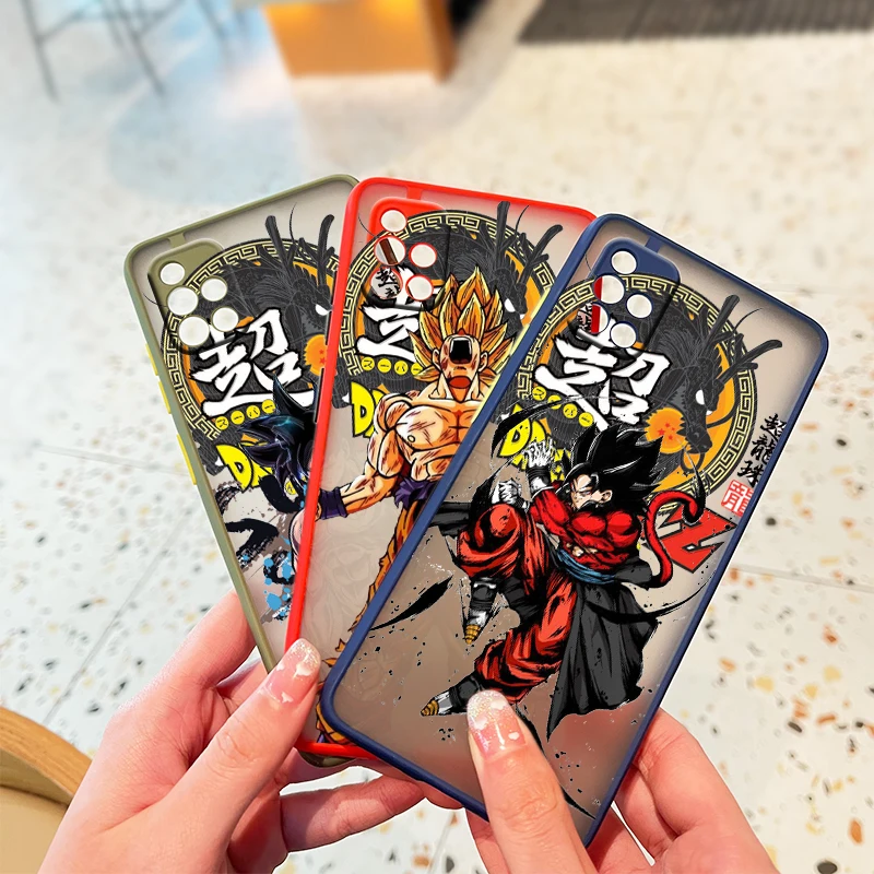 

Goku Dragon Ball Anime For Samsung A72 A71 A70 A52 A51 A50 A32 A31 A22 A21S A12 A10 A03S A02S Frosted Translucent Phone Case