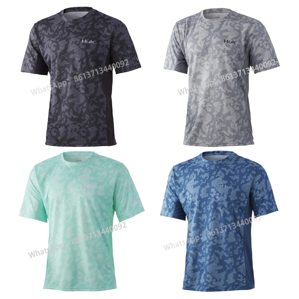 

New Short Sleeve Fishing Shirt Summer Round Neck Shirts Man Outdoor Sports Driving Camping Fishing Jerseys Uv Fishing Sweatshirt