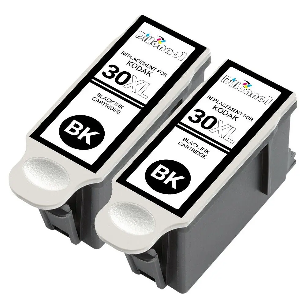 

2PK For Kodak 30XL 30 XL Black Ink Cartridges For Hero 4.2 Hero 5.1 ESP C110