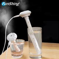 funshing mini ultrasonic air humidifier led lamp usb essential oil diffuser car purifier aroma anion mist maker night light