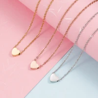 high qualit 316l stainless steel gold color love heart necklaces for women chokers trend fashion festival party gift jewelry