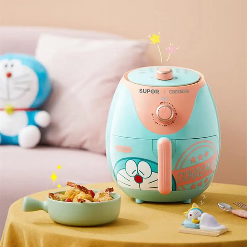 

Фритюрница Doraemon в стиле аниме для хобби, л, большая емкость, бытовая машина для картофеля фри, многофункциональная полностью автоматическая...