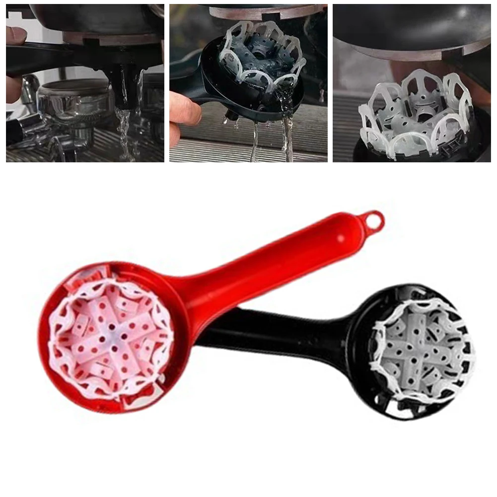 

Coffee Machine Brewing Head Plastic Handle Clean Silicone Brush For 57-59MM Clean Brushes Household Cleaning Tool Replacement