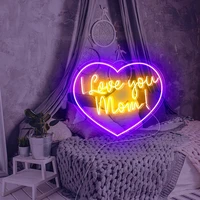 custom neon sign mothers day gifts i love you mom led neon light sign home wall decor birthday party decoration gifts for mum