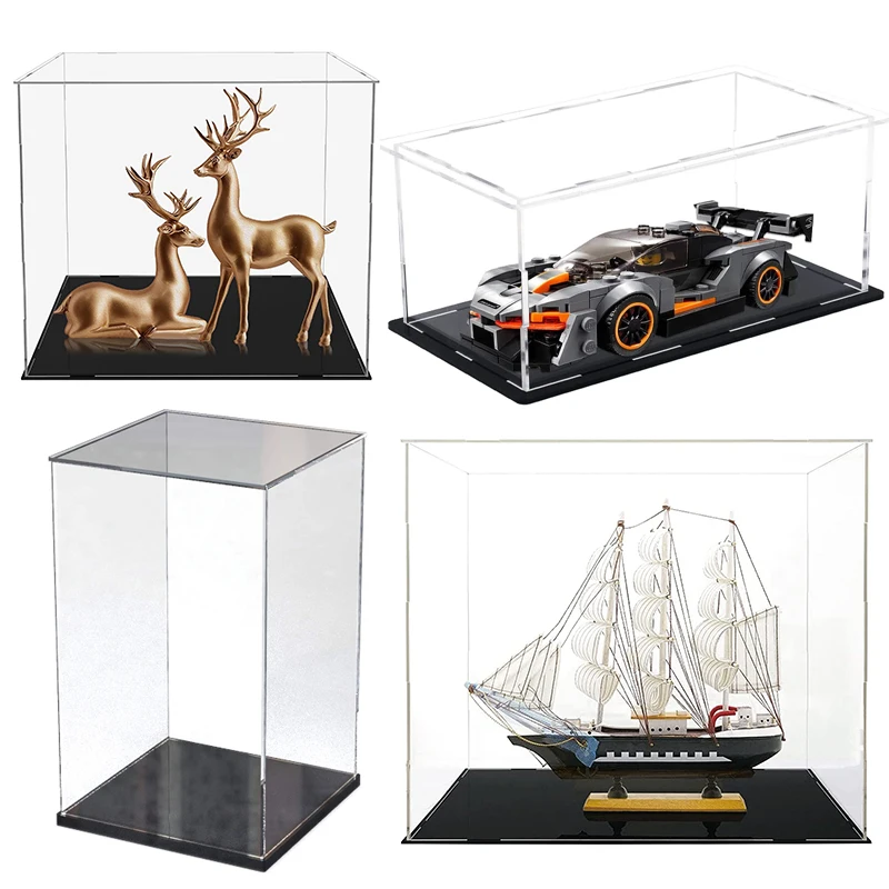 

75 Size Display Case for Collectibles Assemble Clear Acrylic Box Protection Showcase for Display Action Figures Organizing Toys