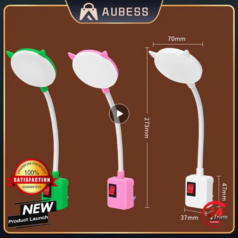 

Plug In Usb Reading Lamp Desk Lamp Button Switch Saving Energy Warm Light/white Light Night Light Household Tools Foldable Led
