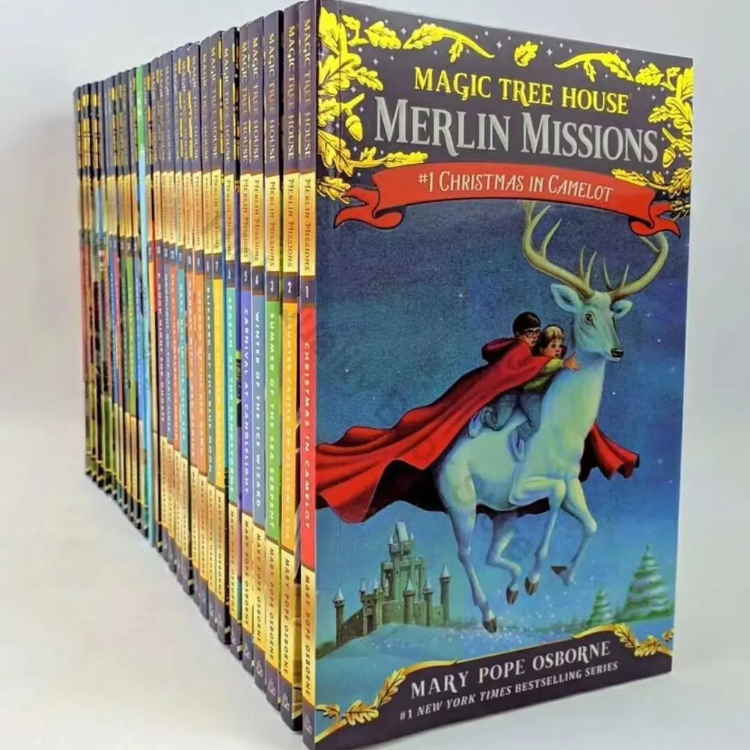 New Version 27 Books The Magical Treehouse Season 2 Merlin's Quest Children's English Comics Reading Books