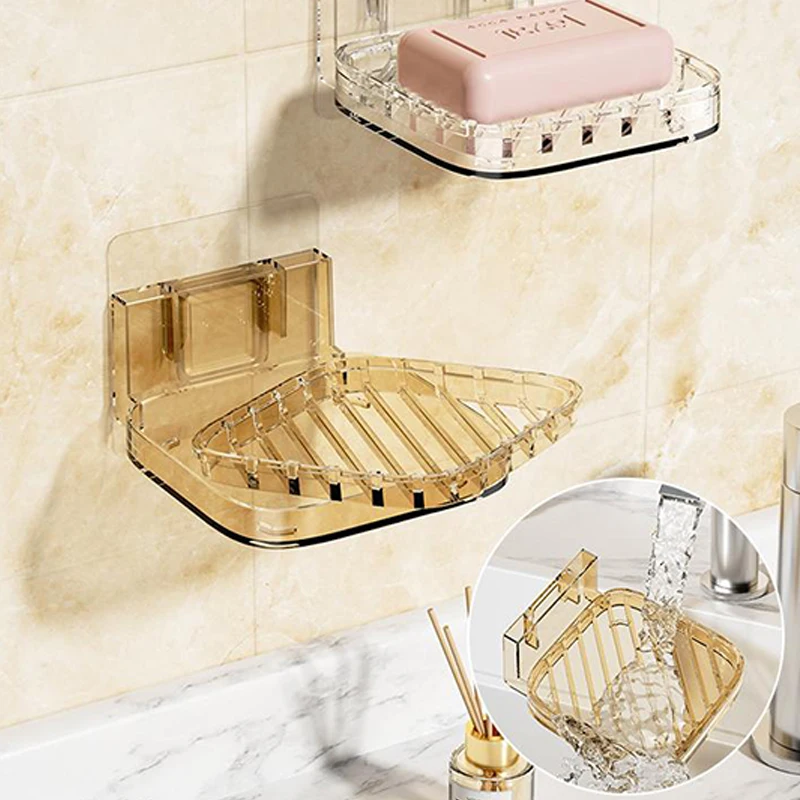 Настенный дренажный футляр для мыла держатель креативный большой в ванную