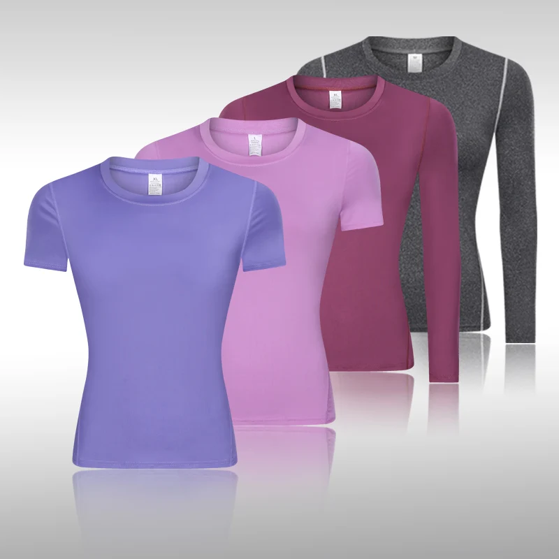 

Trousers Long Sleeve Women Yoga Gym Compression Tights Sportswear Fitness Quick Dry Running Tops Body Shaper Tee Short Sleeve