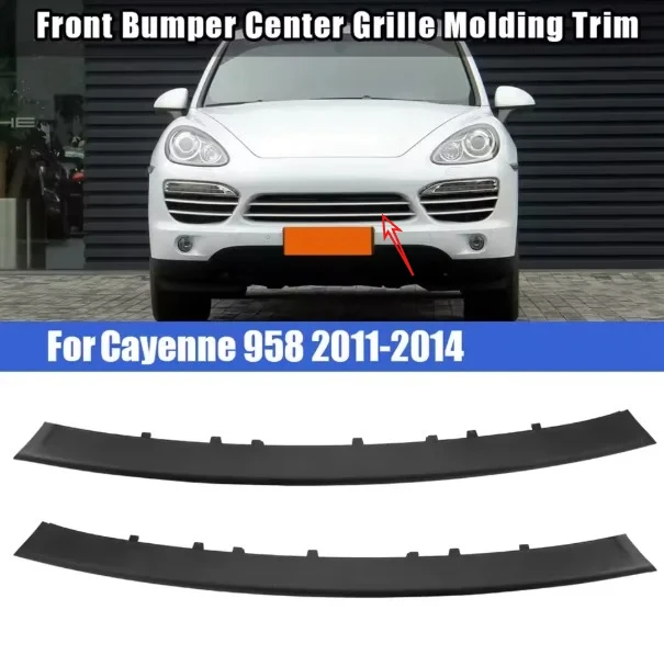 

Накладка на центральную решетку переднего бампера автомобиля для Porsche Cayenne 958 2011-2014 95850597300 95850597400