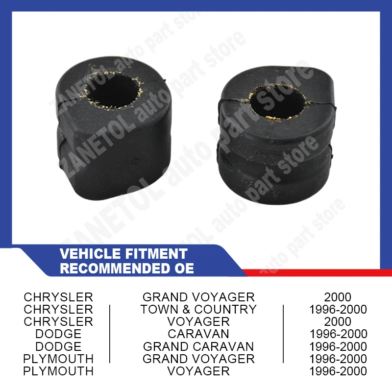 Фото 4684890 TD4010W ZANETOL Втулка стабилизатора для DODGE CARAVAN 1996~2000, DODGE GRAND CARAVAN 1996~2000, CHRYSLER GRAND VOYAGER 2000 №2