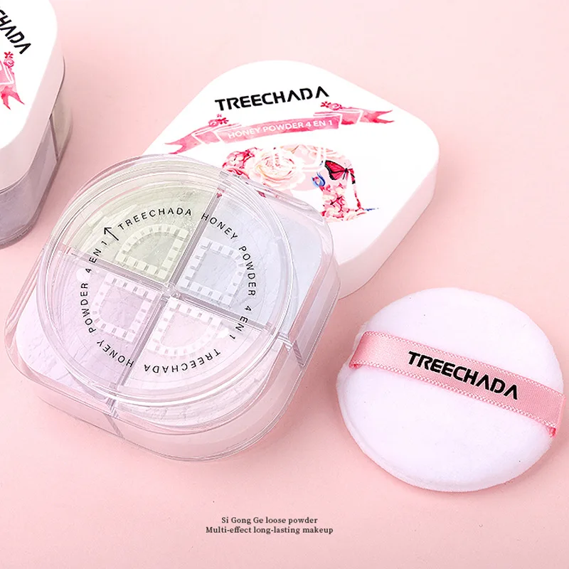 Ослепительная пудра для макияжа Si Gongge 1 коробка из 4 цветов свободная консилер