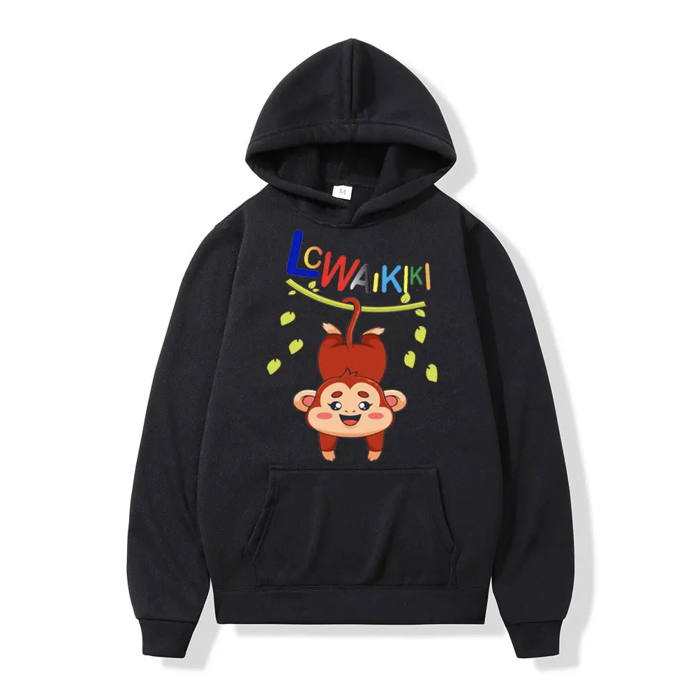 

2023 Hot Sell Funny Monkey Print Hoodies Hip Hop Harajuku Oversized Pullovers Unisex Fashion Casual Fleece Sweatshirt Streetwear