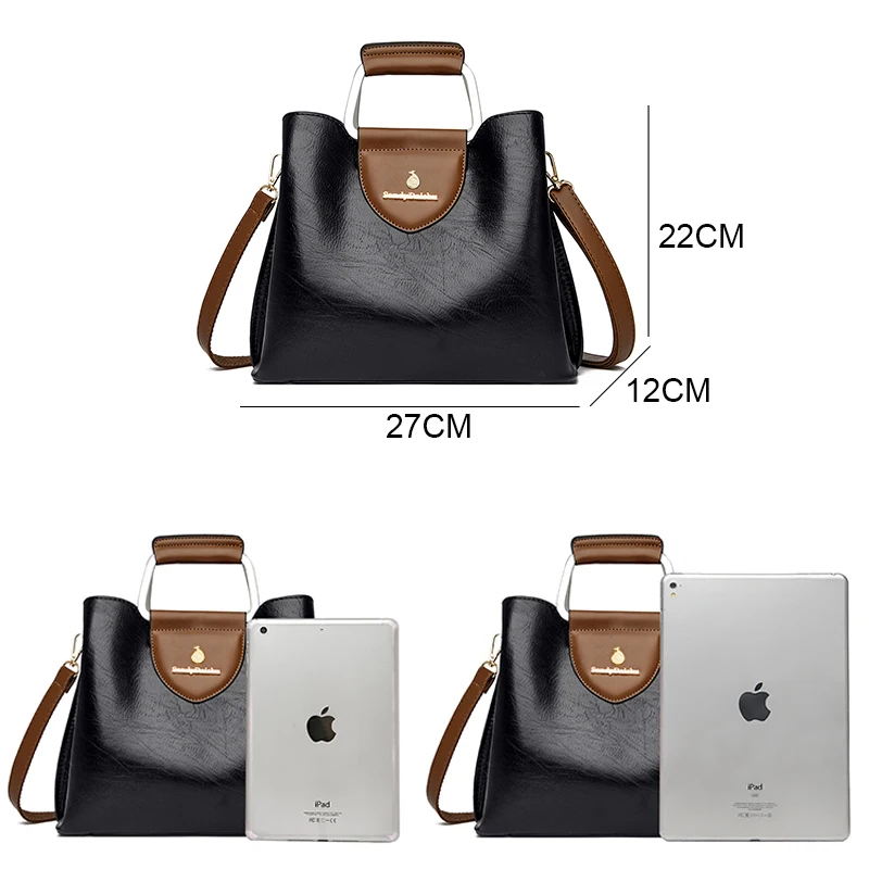 Сумка-тоут из натуральной кожи для женщин роскошные дизайнерские дамские