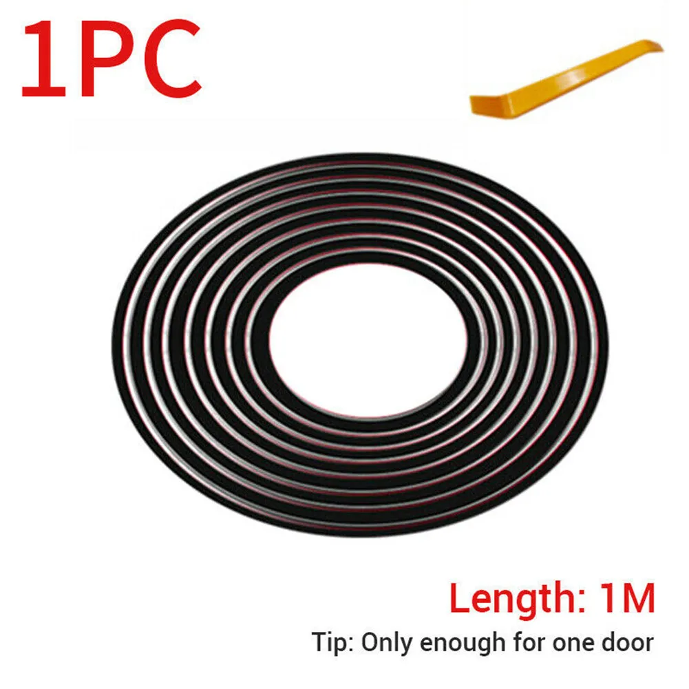 

1PCS1M Car Window Seal Strip Car Window Lift Sealing Strips Auto Rubber Side Window Filler V Shape Weatherstrip Noise Insulation