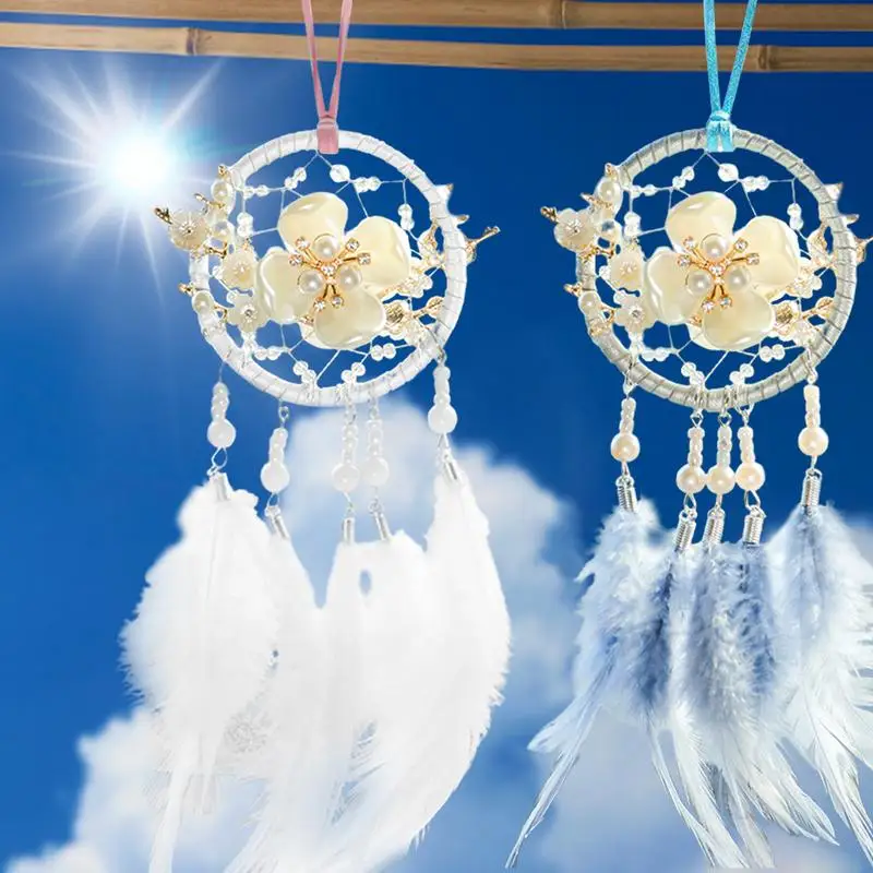 

Автомобильная подвеска в виде пера, Автомобильная подвеска в виде Ловца снов, искусственная Подвеска для зеркала заднего вида, для украшения дома, подарок на праздник девушки