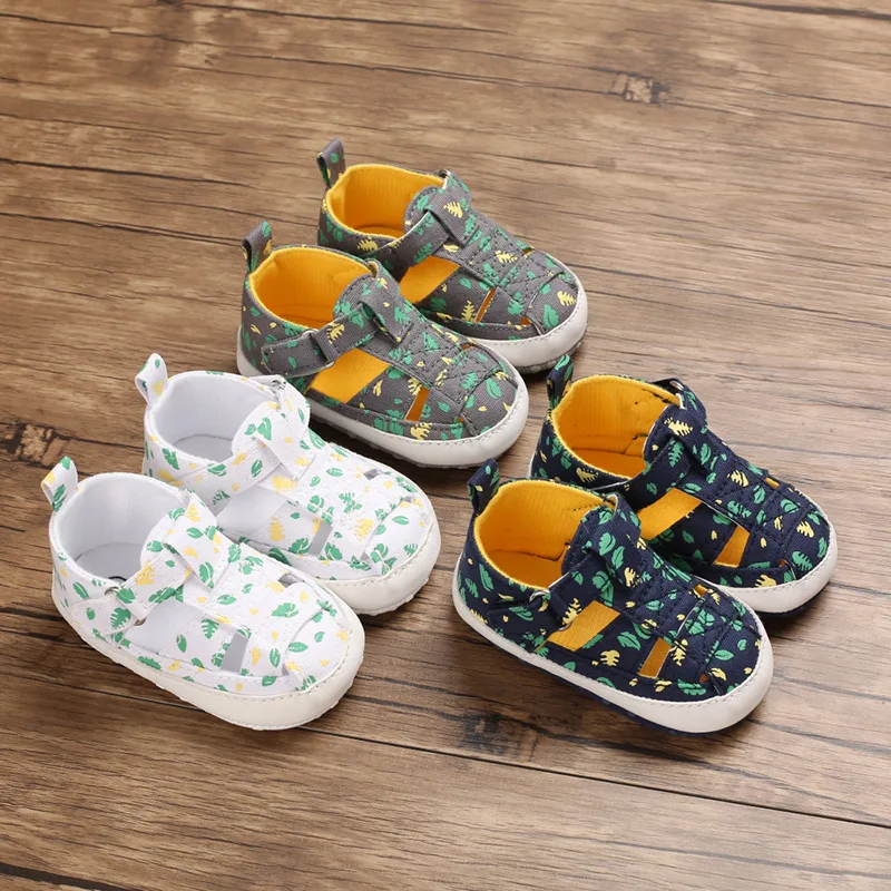 

New Summer 0-18Months Kids Newborn Baby Boys Girls Fashion Summer Soft Crib Shoes First Walker Anti Slip Sandals Shoes Soft Sole